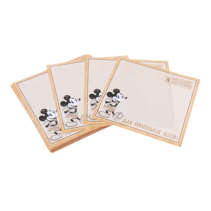 Блок бумаги для записей в футляре "Для гениальных идей", Микки Маус и друзья, 150 листов