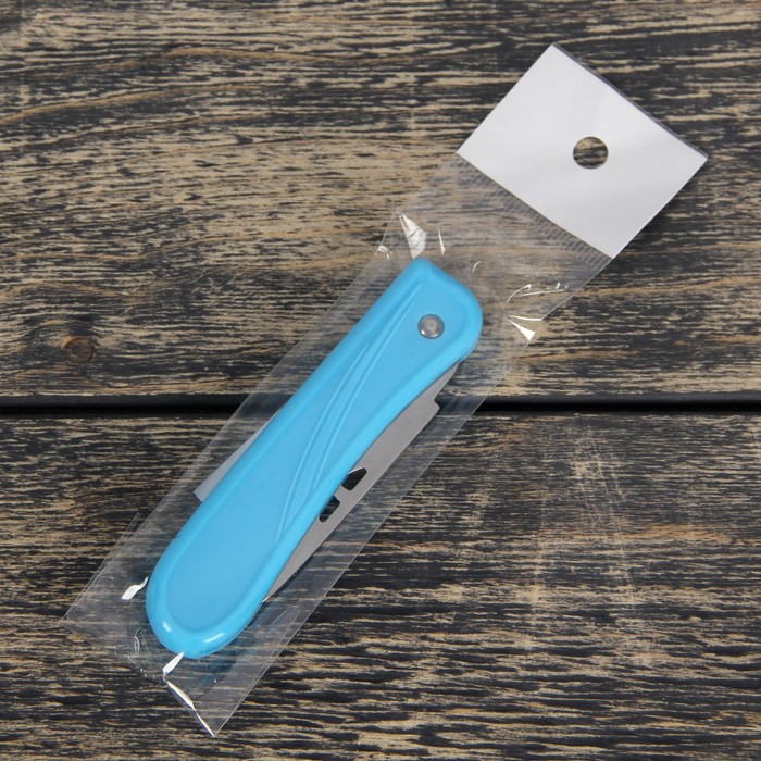 Нож складной 7 см, цвета МИКС