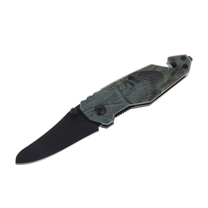 Нож складной неавтоматический с фиксатором, рукоять камуфляж