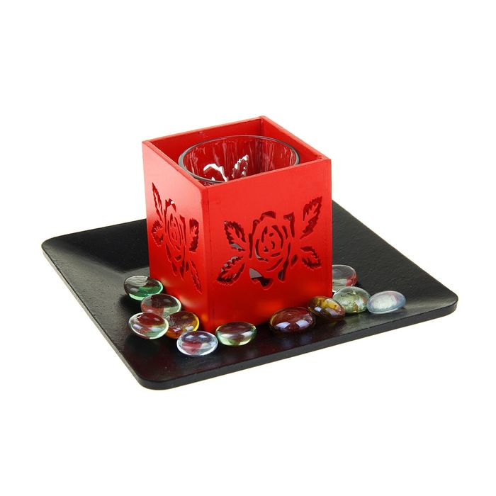 Подсвечник 1 свеча "Роза"