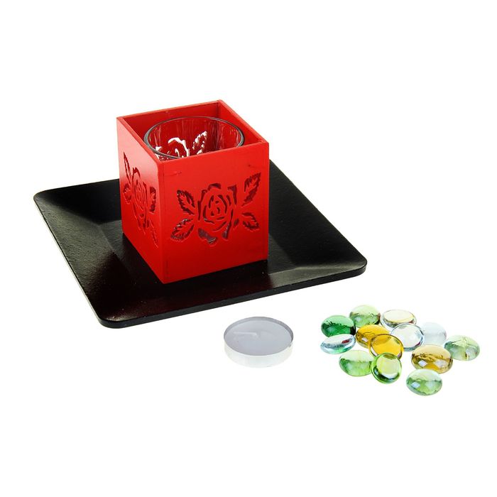 Подсвечник 1 свеча "Роза"