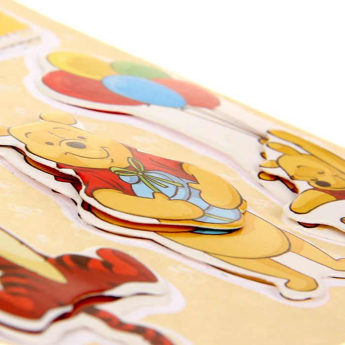 Наклейки детские "День Варенья" Медвежонок Винни и его друзья,11 х15 см