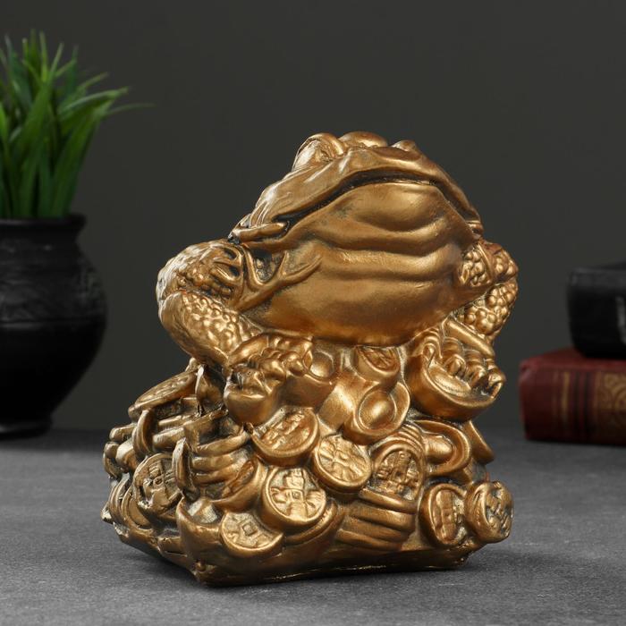 Сувенир "Трёхлапая жаба" малая, золото