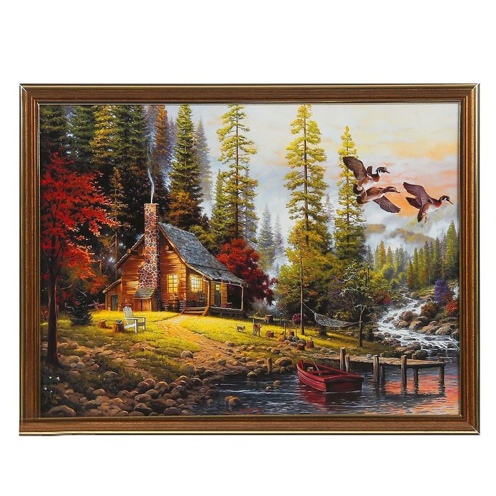 Картина "Домик в горах"