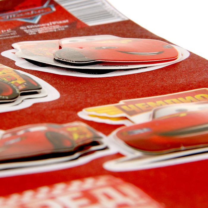 Наклейки декоративные многослойные "Чемпион", Тачки