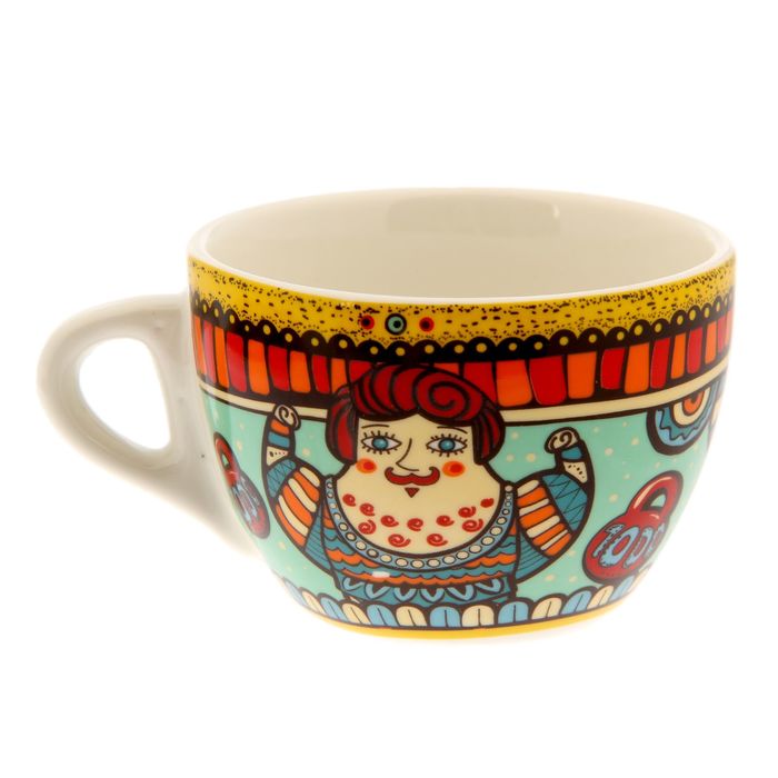 Чайный набор кружка с блюдцем "Любимому папе", 150 мл