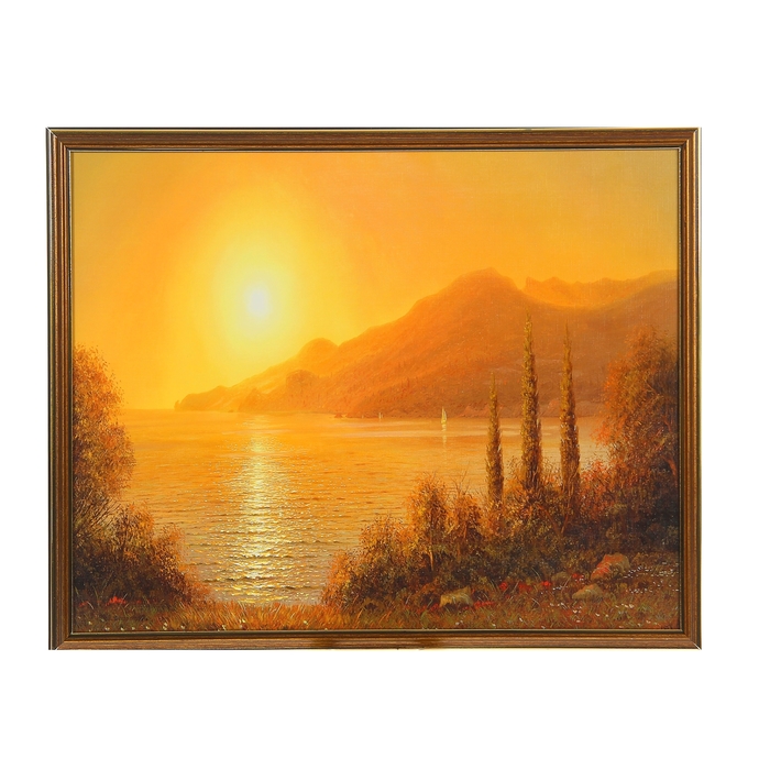 Картина "Бронзовый закат"