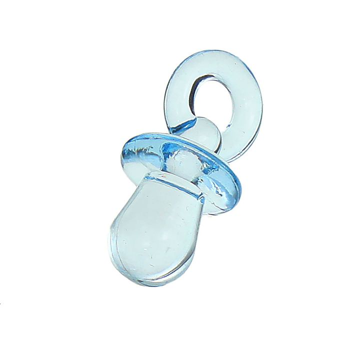 Декор "Соска", набор 12 шт., цвет голубой