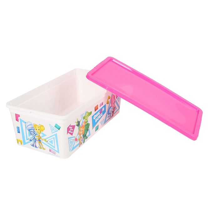 Коробка для мелочей "Фиксики" с крышкой, 5,5 л, МИКС