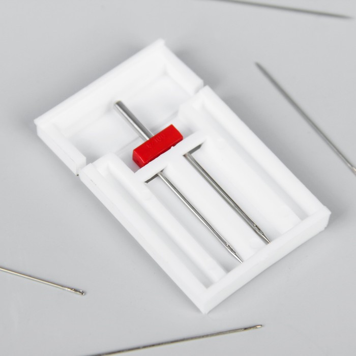 Иглы для бытовых швейных машин двойная №100/6