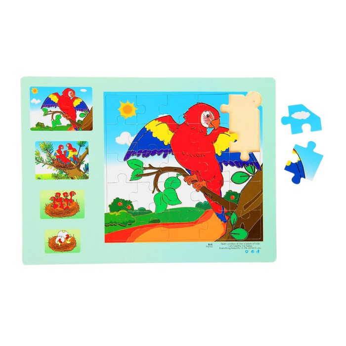 Пазл Эволюция "Попугай", 25 элементов