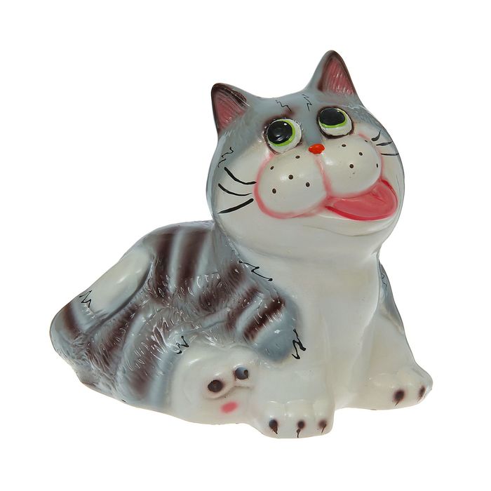 Копилка "Кот Гоша" глянец, серая