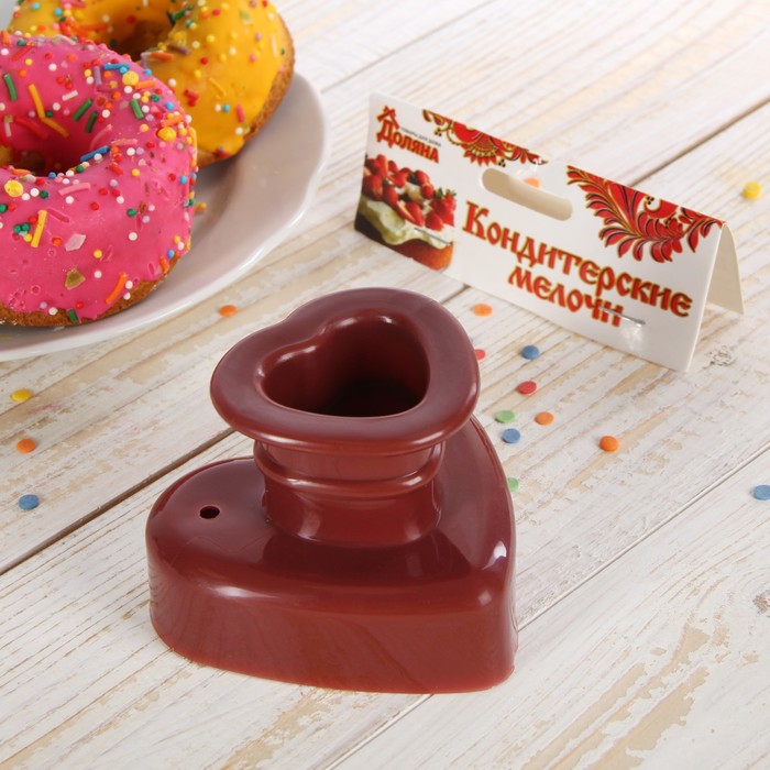 Форма для пончиков 8х8х7 см "Сердце"