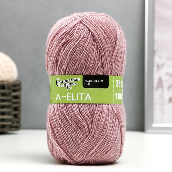 

Пряжа A-elita (Аэлита) 50% шерсть, 50% акрил 781м/100гр (1042 св. ковыль)