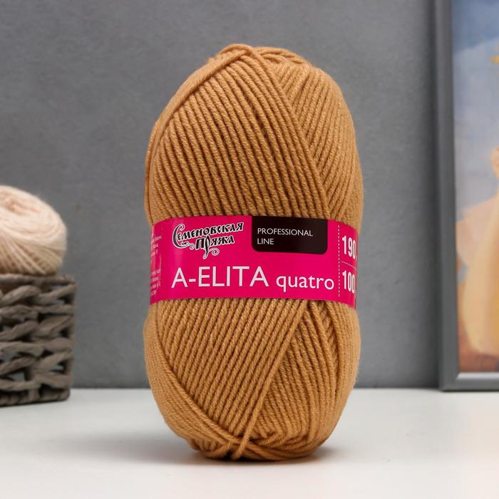 

Пряжа A-elita quatro (Аэлита кватро) 50% шерсть, 50% акрил 190м/100гр (28 песочн)