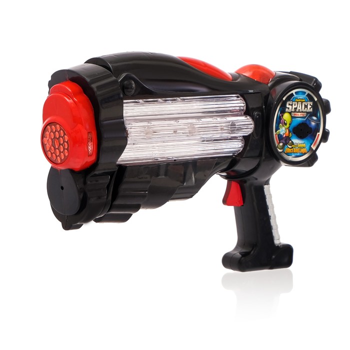 Пистолет "Космобластер", световые и звуковые эффекты, работает от батареек, цвета МИКС