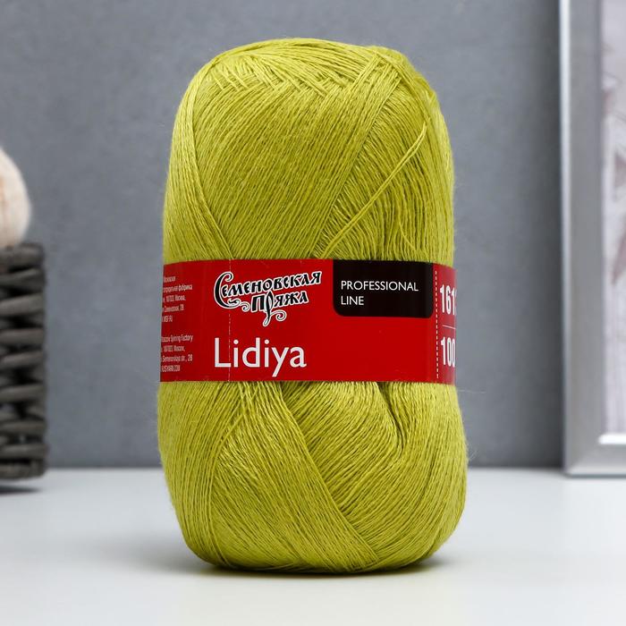 Пряжа Lidiya (ЛидияПШ) 50% шерсть, 50% акрил 1613м/100гр (345 липа)