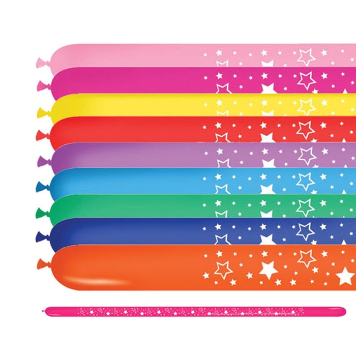 Шар для моделирования 260 "Звёзды", пастель, набор 50 шт., цвета МИКС