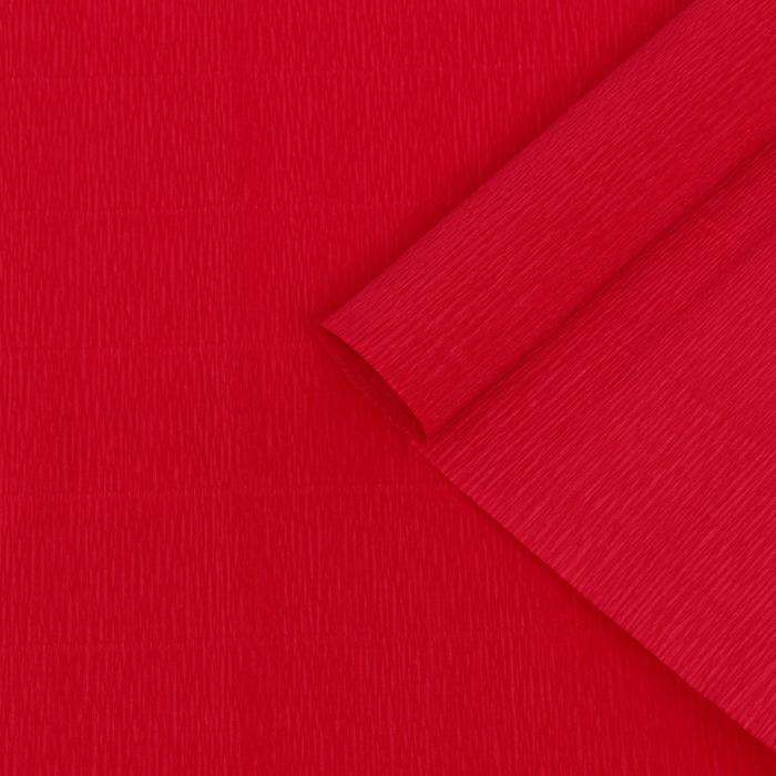 Бумага гофрированная, 980 "Красно-оранжевая (мандариновая)", 0,5 х 2,5 м