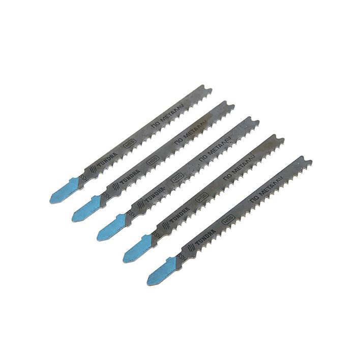 Полотна для электролобзика TUNDRA basic, по металлу, 5 шт, HSS, 74 х 3 мм. T 127 D