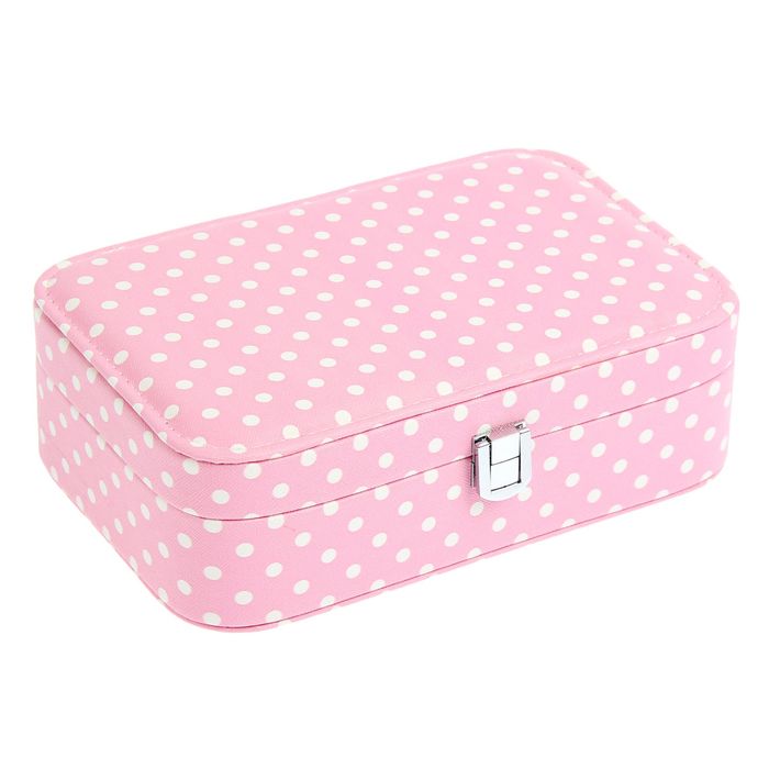 Шкатулка для украшений "Розовый горох"