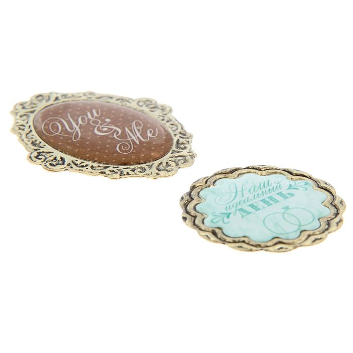 Набор декоративных элементов "Наш Идеальный День", 14,6 х 7,4 см