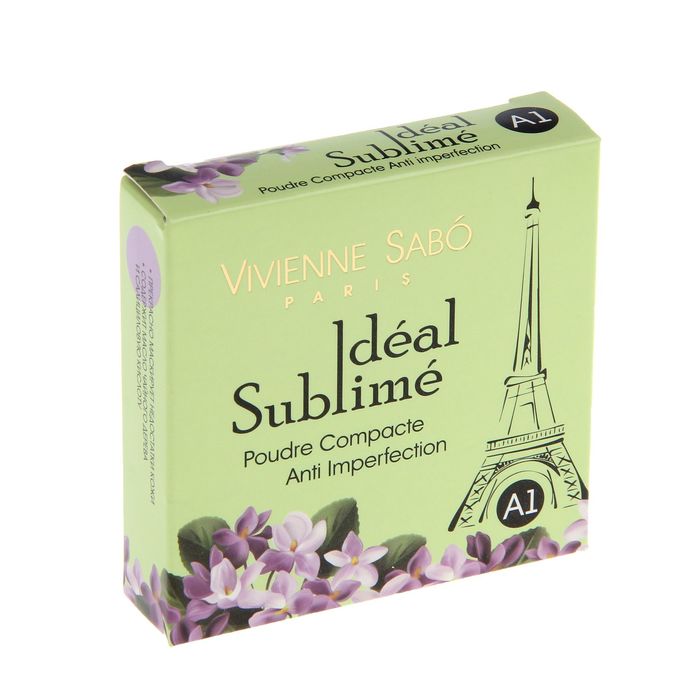 Пудра для лица компактная против изъянов Vivienne Sabo Ideal Sublime, тон А1