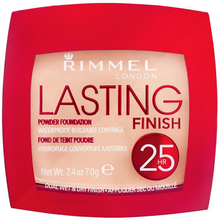 Пудра для лица Rimmel Lasting Finish 25Hr Powder Foundation #001 - Light Porcelain, 7 гр