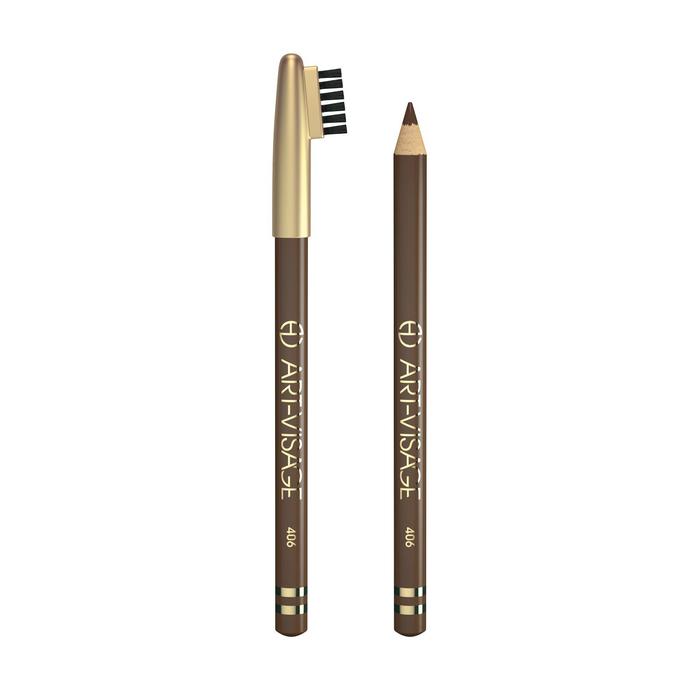 Карандаш для бровей Art-Visage, тон 406 коричневый карандаш для бровей art visage 406 коричневый 1 3г