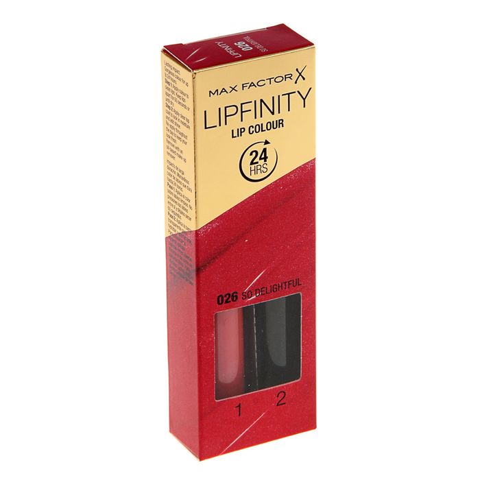 Стойкая помада для губ Max Factor Lipfinity, тон 26 so delightful 2,3 мл