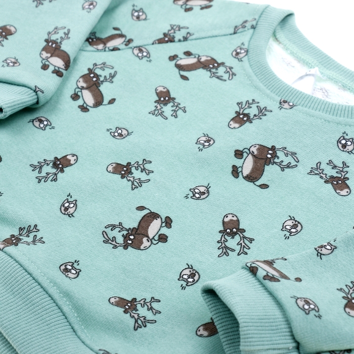 Джемпер для девочки, рост 68 см (24), цвет зеленый 550Б-481