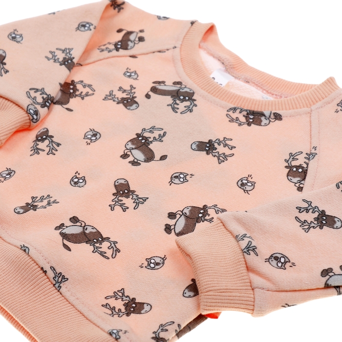 Джемпер для девочки, рост 68 см (24), цвет персиковый 550Б-481