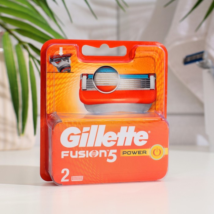 фото Сменные кассеты gillette fusion power, 5 лезвий, 2 шт