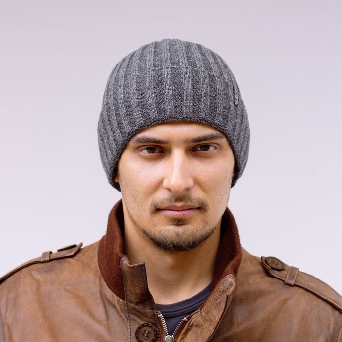 Шапка мужская зимняя "ТРЕК 2", размер 56-58, цвет серый 827904