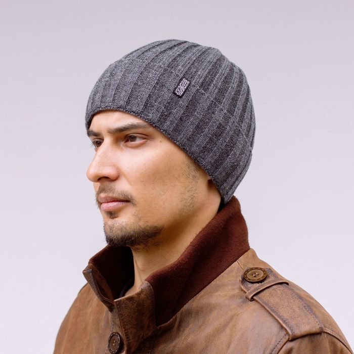Шапка мужская зимняя "ТРЕК 2", размер 56-58, цвет серый 827904