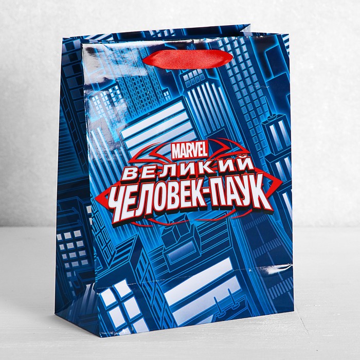 Пакет ламинат вертикальный с наклейками "Великий Человек-Паук", Человек-Паук