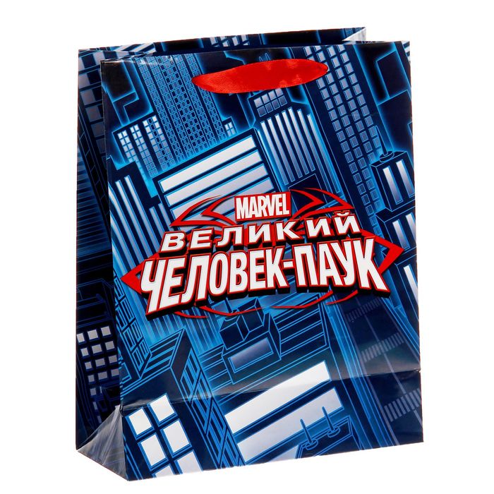 Пакет ламинат вертикальный с наклейками "Великий Человек-Паук", Человек-Паук