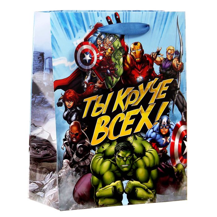 Пакет ламинат вертикальный "Ты круче всех",18 х 23 см, + мини-открытка