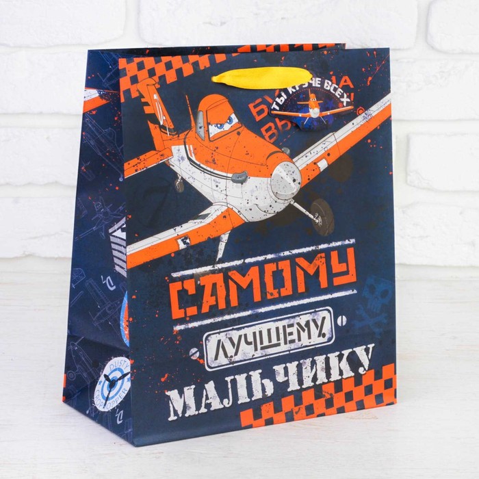 Пакет ламинированный вертикальный "Будь на высоте", Самолет, 23 х 27 см, + мини-открытка