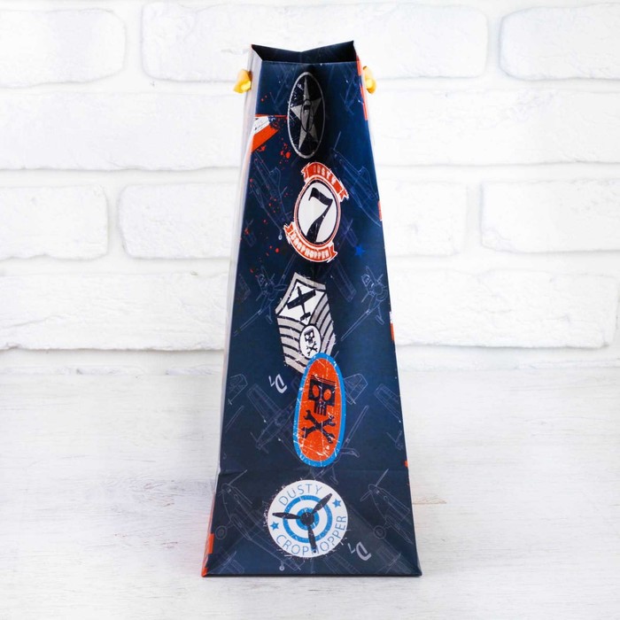 Пакет ламинированный вертикальный "Будь на высоте", Самолет, 23 х 27 см, + мини-открытка