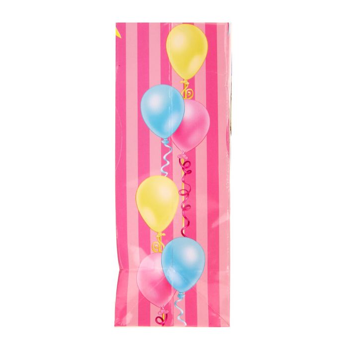 Пакет ламинированный вертикальный "С Днем Рождения", Принцессы, 11 х 14 см, + подарочный медальон