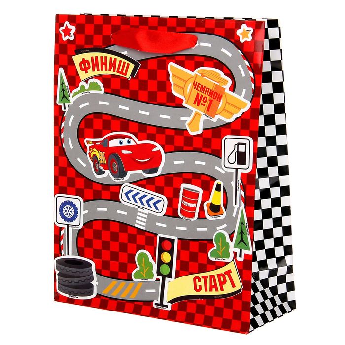 Пакет ламинат вертикальный с наклейками "Игра", Тачки