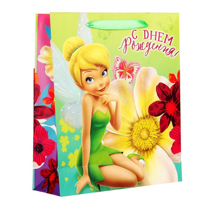 Пакет ламинат с открыткой-игрой "С Днем рождения", Феи