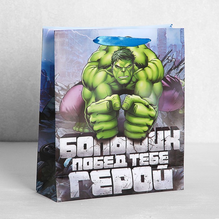 Пакет ламинат с открыткой-игрой "Больших побед", Мстители