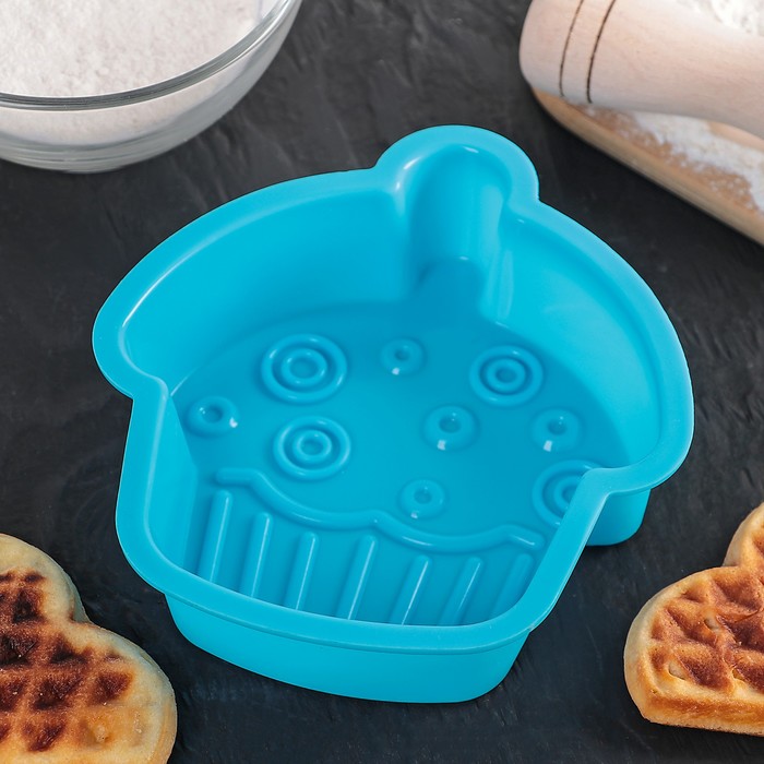 Форма для выпечки "Пирожное" 15х4 см, цвета МИКС