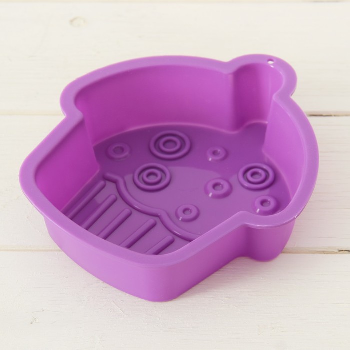 Форма для выпечки "Пирожное" 15х4 см, цвета МИКС