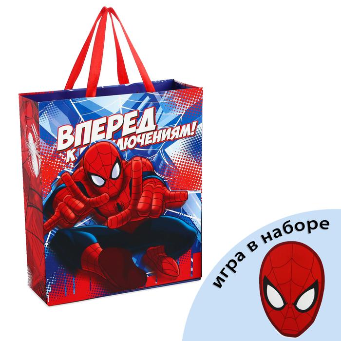 Пакет ламинат с открыткой-игрой "Вперед к приключениям", Человек-Паук
