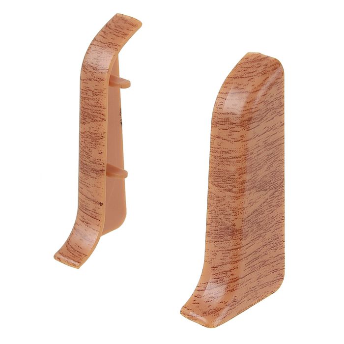 Торцевые (пара) для плинтуса 45 &quot;Идеал Альфа&quot; Вишня темная