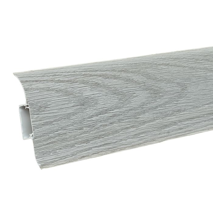 Плинтус с кабель-каналом 5,5х2,1х250 см "Идеал Комфорт" Дуб пепельный