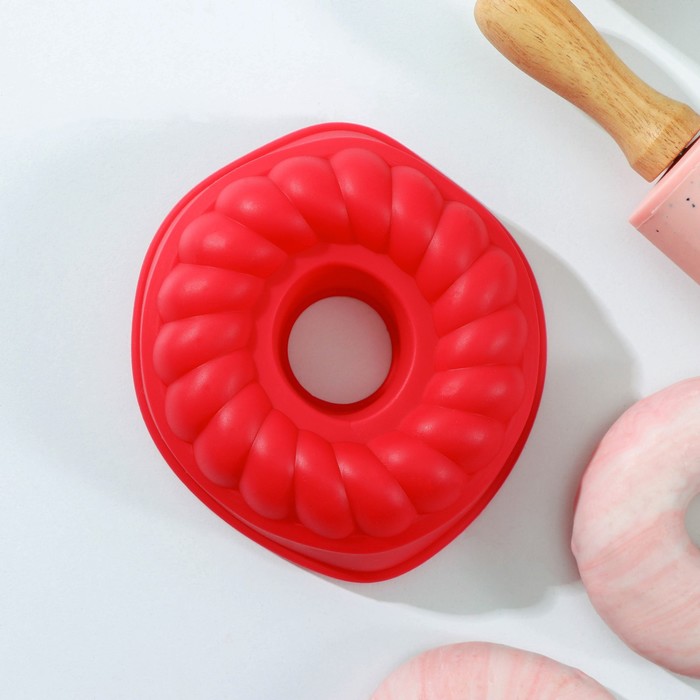 Форма для выпечки "Немецкий кекс. Косичка" 11х3,5 см , цвета МИКС